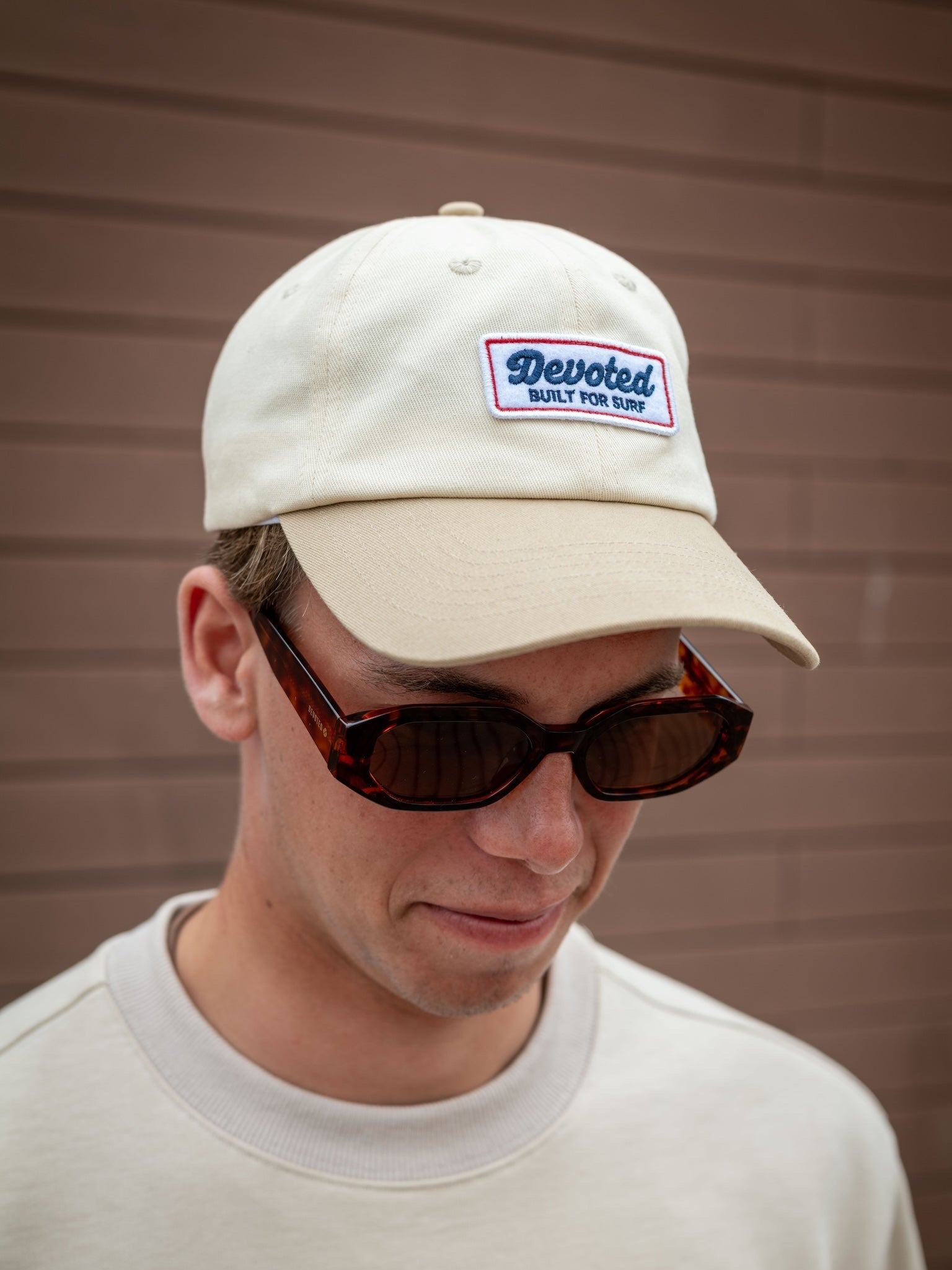 devoted canvas 6 panel cap beige OSFM