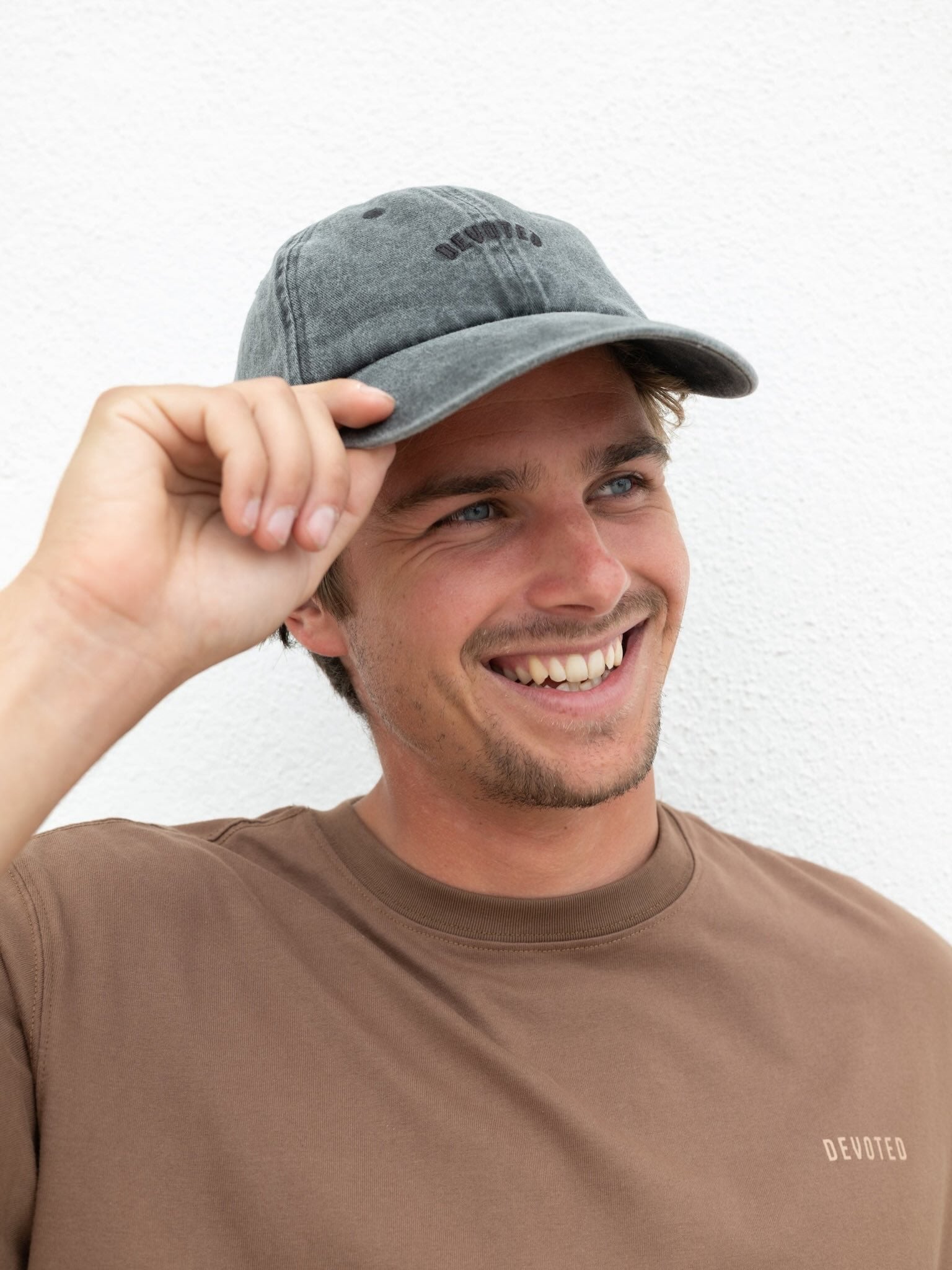 devoted denim 6 panel cap grey OSFM