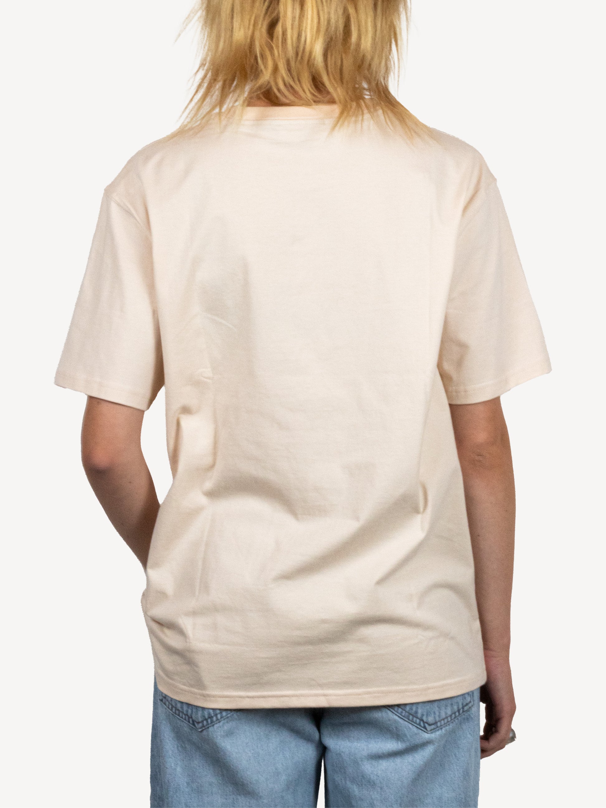 The Embroided Diamond Tee - Beige