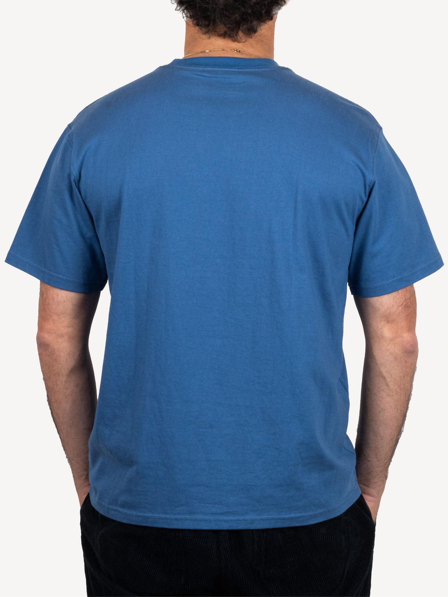 The Embroided Diamond Tee - Blue