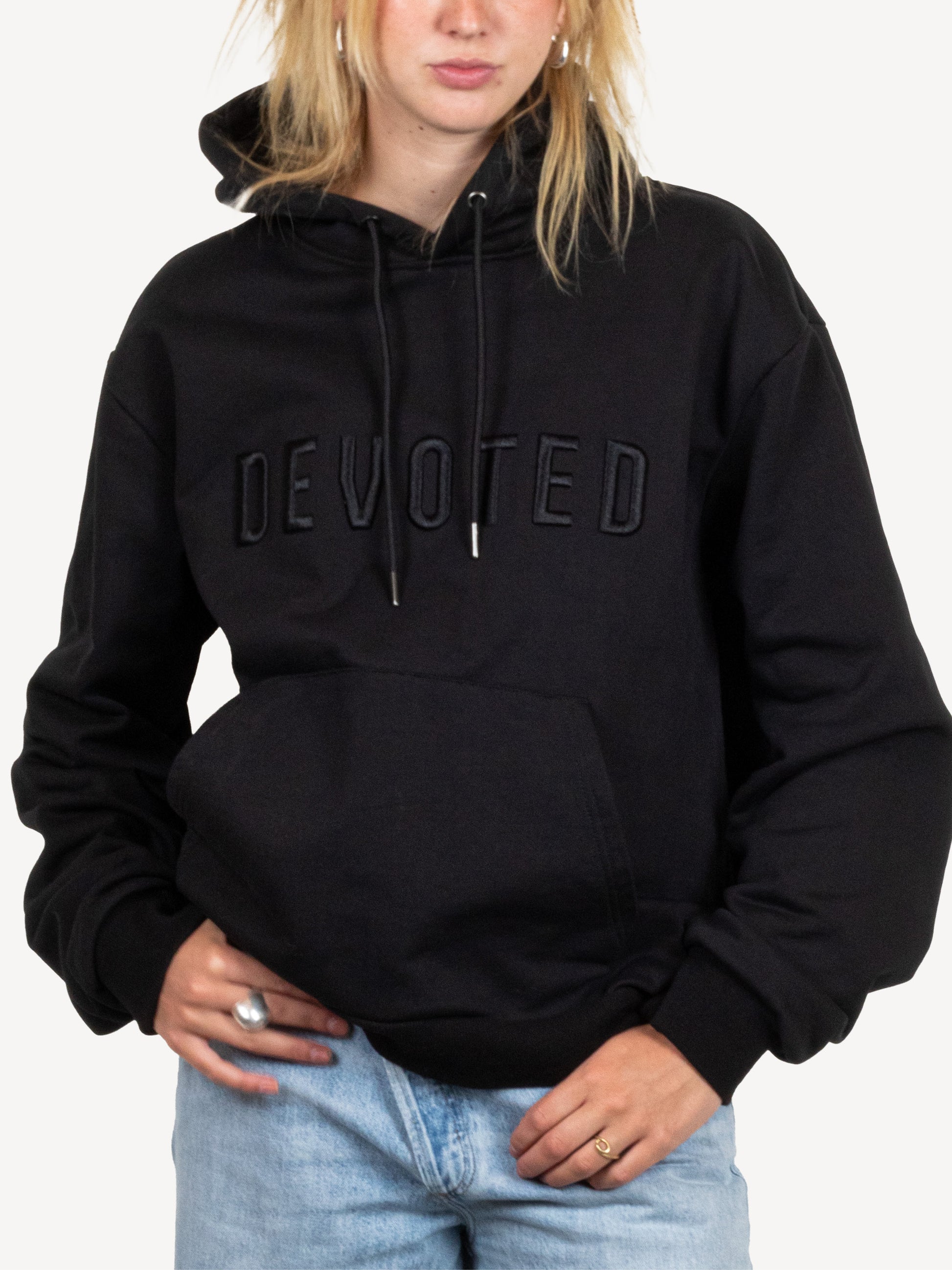 The Puff Logo Hood - Black