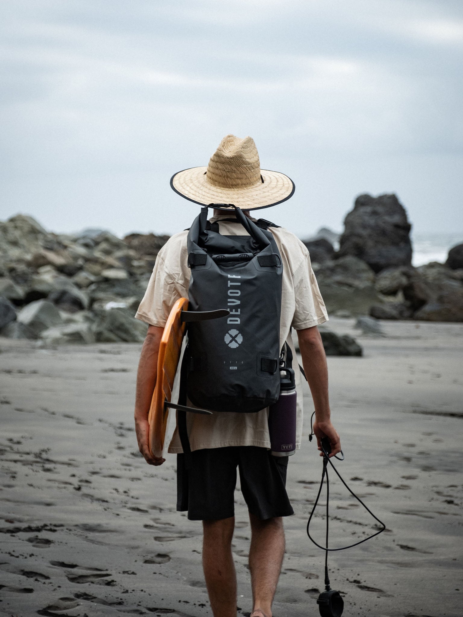 Dry Bag Backpack Black 40L Black