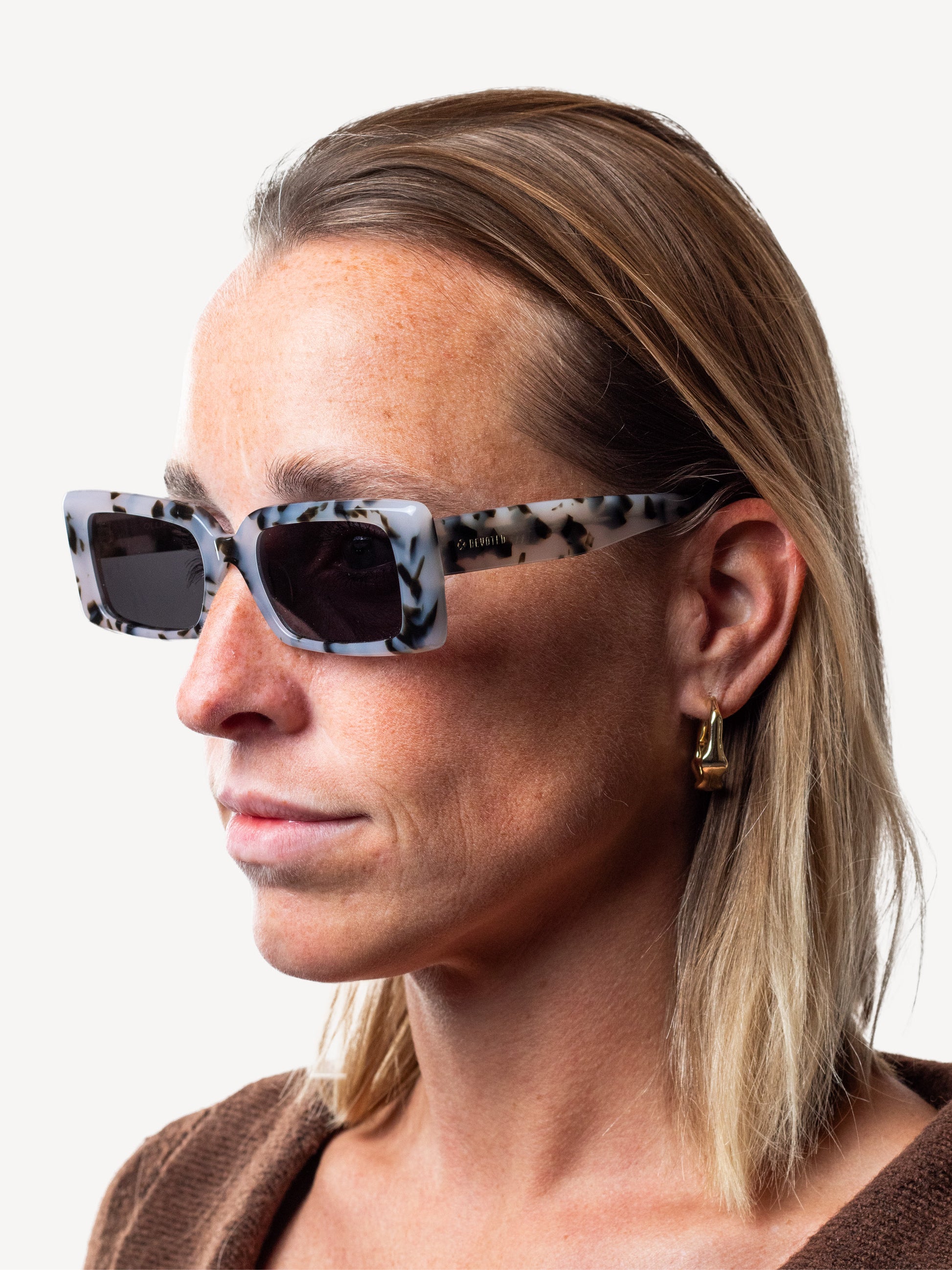 Ollipu Polarized Sunglasses White Leopard