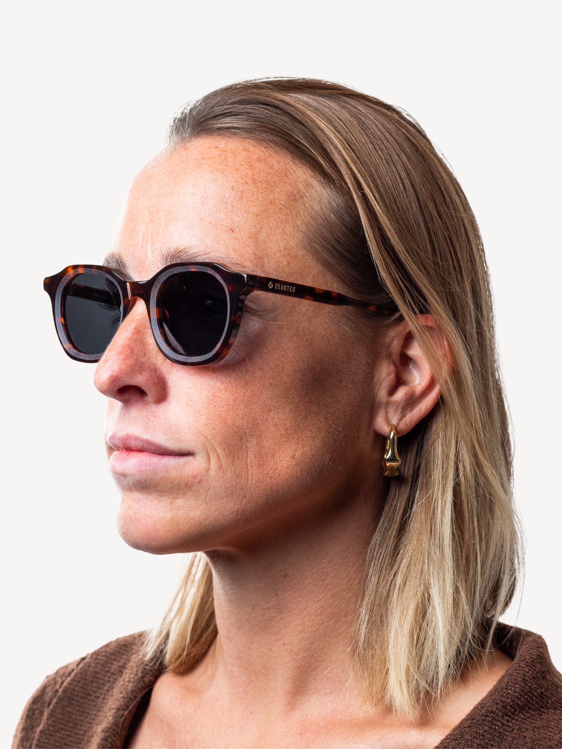 RTBL Polarized Sunglasses Brown Leopard
