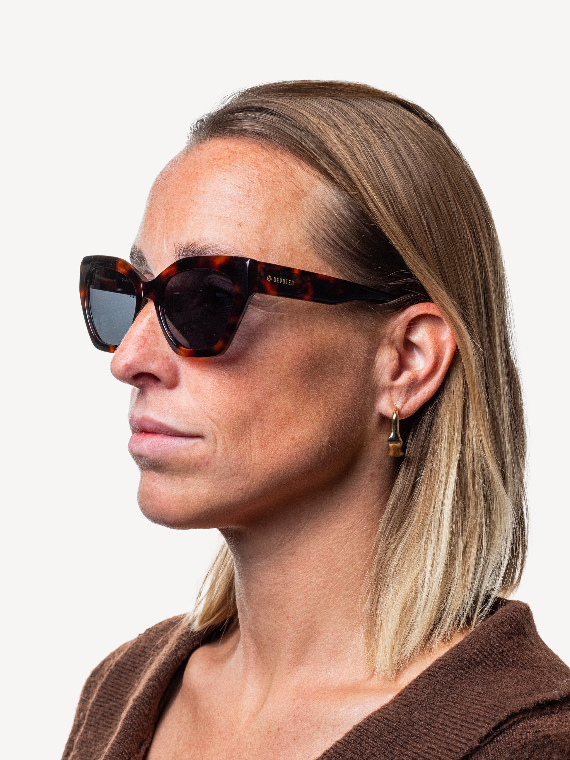 Sanny Polarized Sunglasses Brown Leopard
