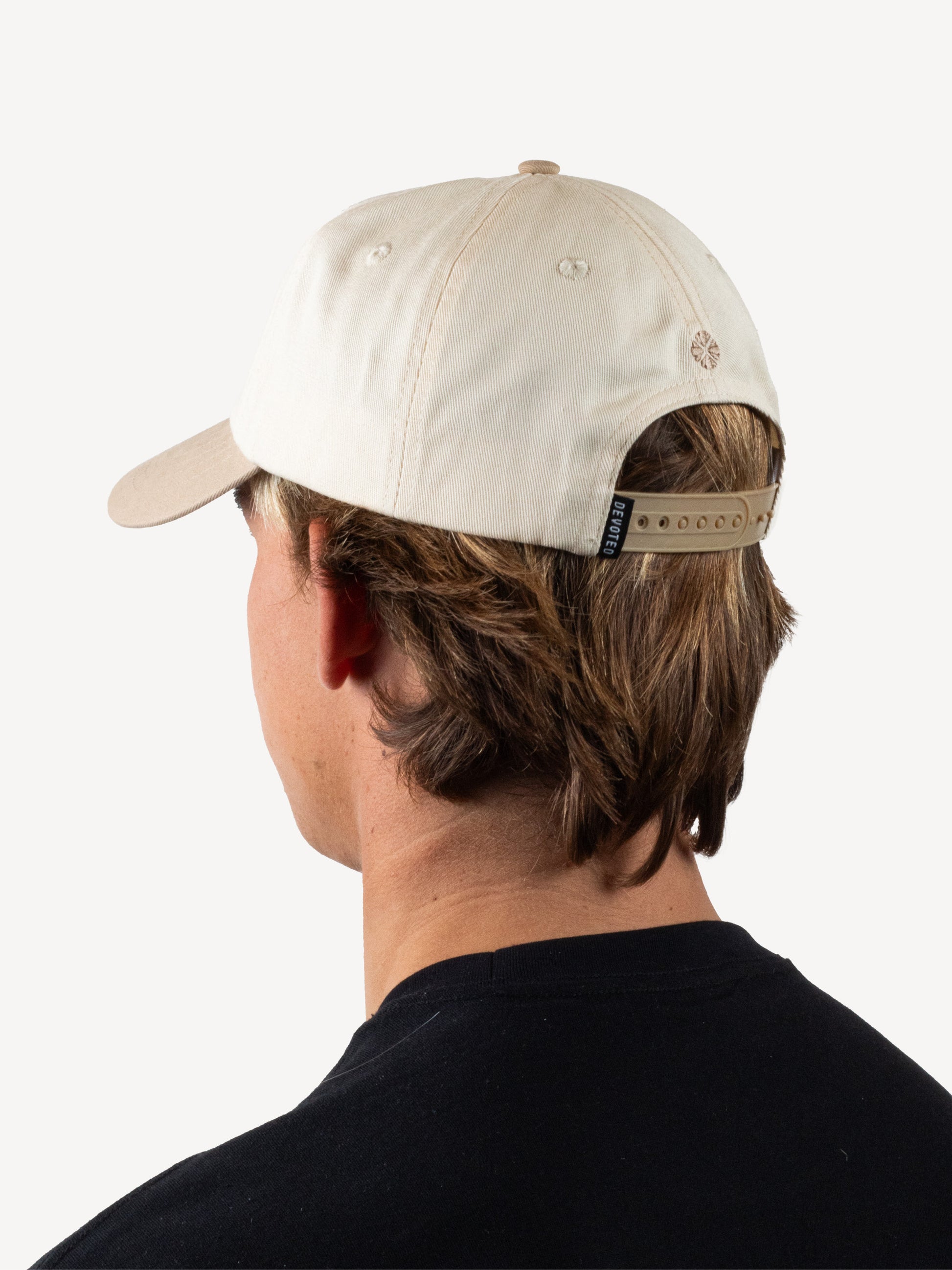devoted canvas 6 panel cap beige OSFM
