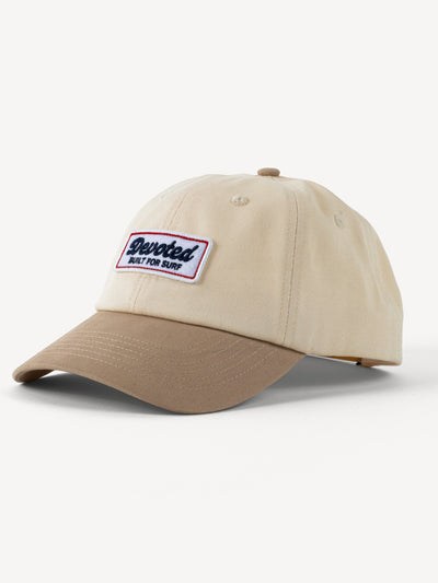 devoted canvas 6 panel cap beige OSFM