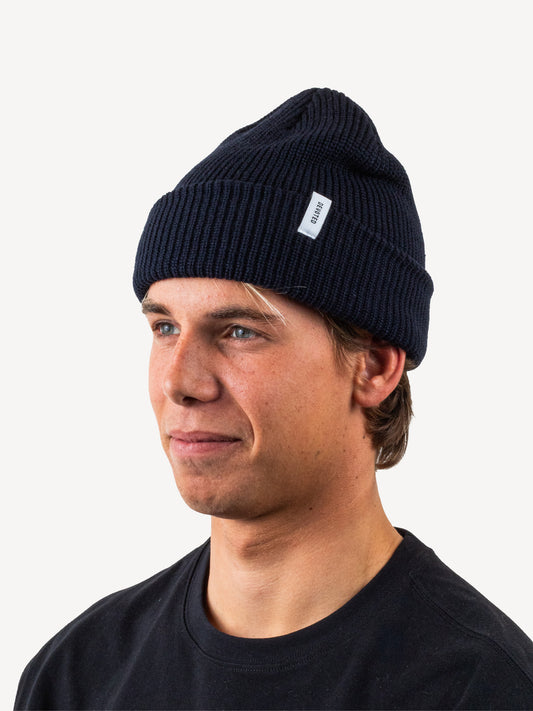 devoted classic beanie navy blue OSFM