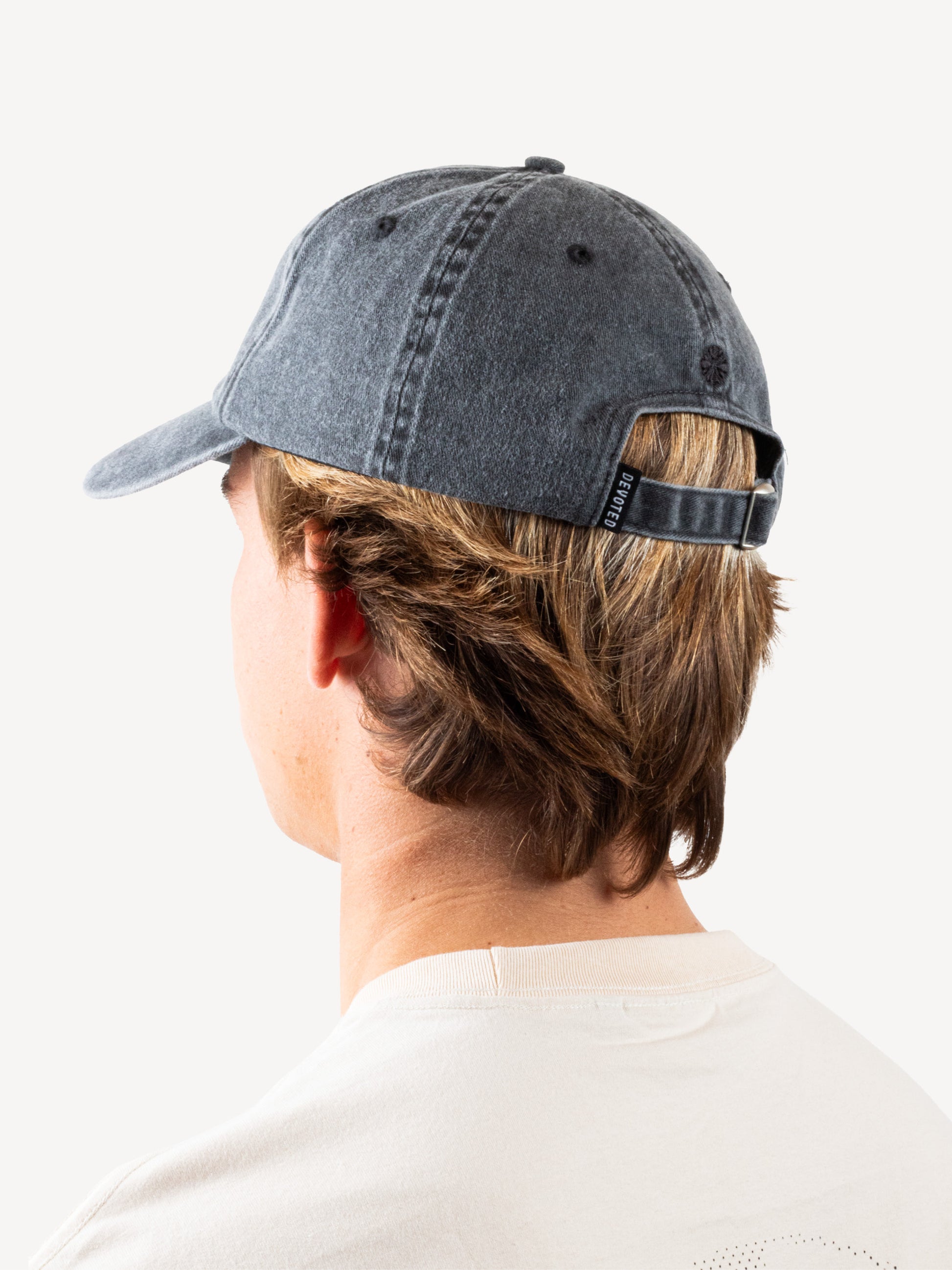 devoted denim 6 panel cap grey OSFM