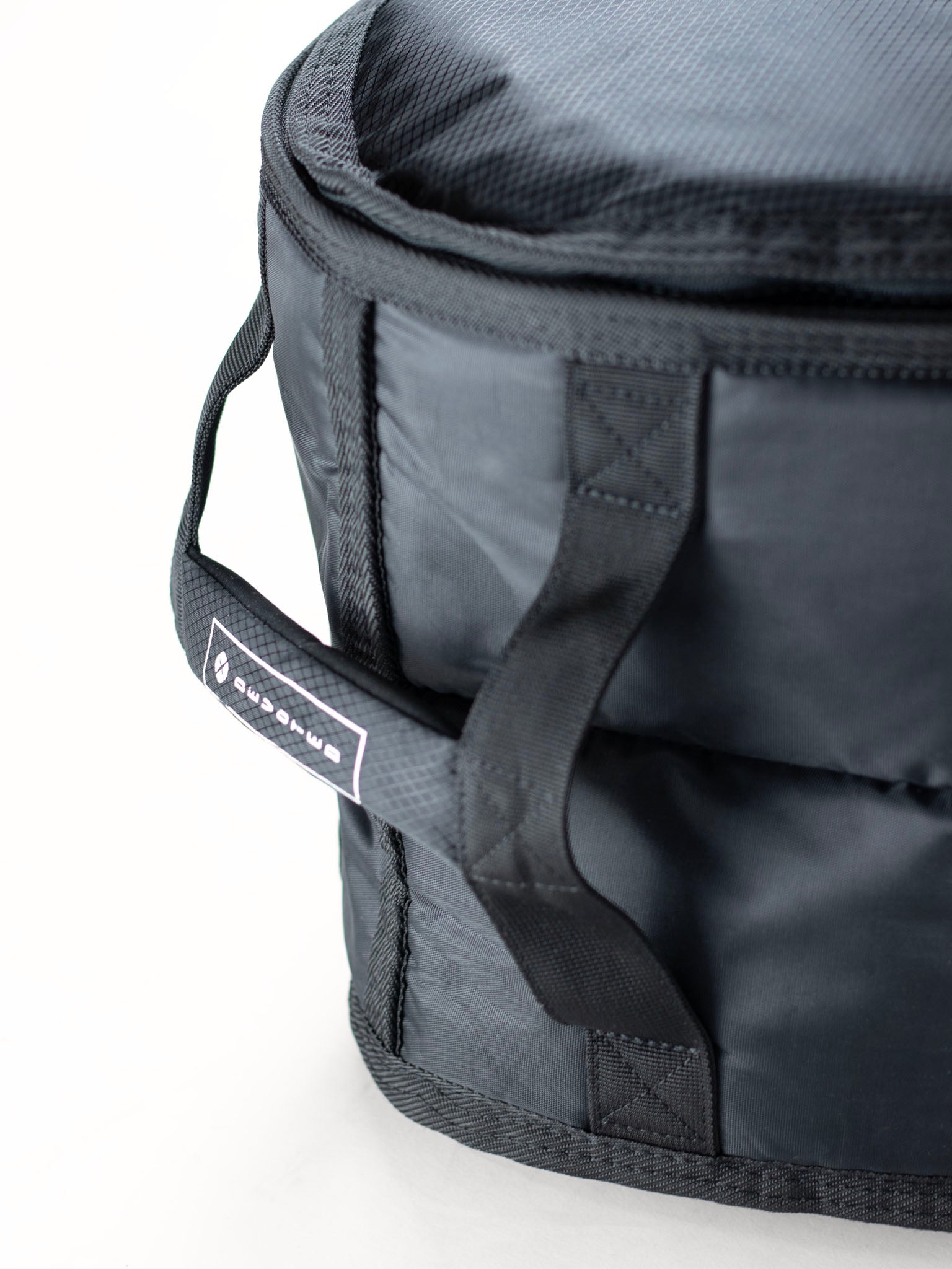 “Final product shot of Fish 10mm Quad Wheely Boardbag with zipper closed and logo visible”