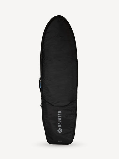 “Devoted Fish 8mm Day Boardbag product image showing compact padded design”
