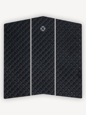 “Devoted Front Deck 3 Piece Traction Pad in black, full product view”

