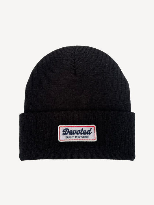 devoted high top beanie black OSFM