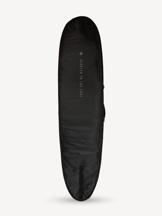 “Side view of Longboard Day Bag with durable zipper and protective nose padding”
