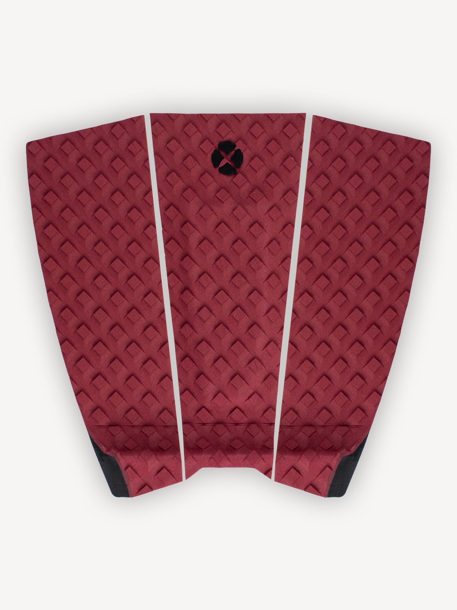 “Devoted Performance 3 Piece Traction Pad in burgundy, full product view”
