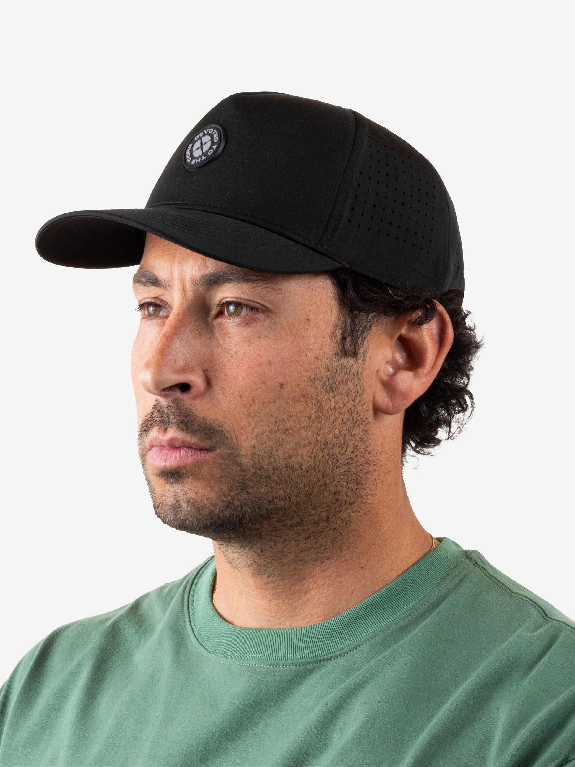 devoted quick dry 5 panel cap black OSFM