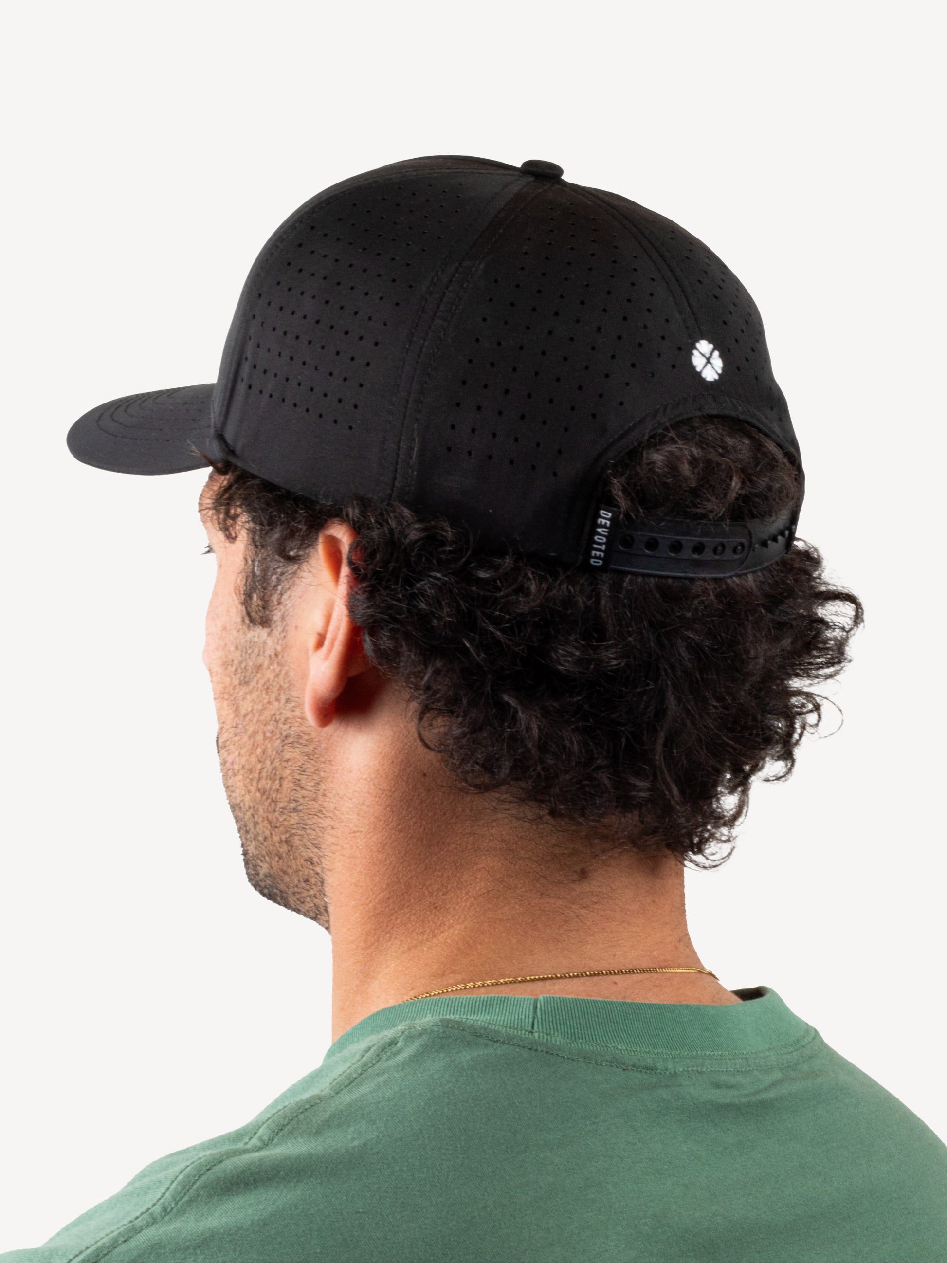 devoted quick dry 5 panel cap black OSFM